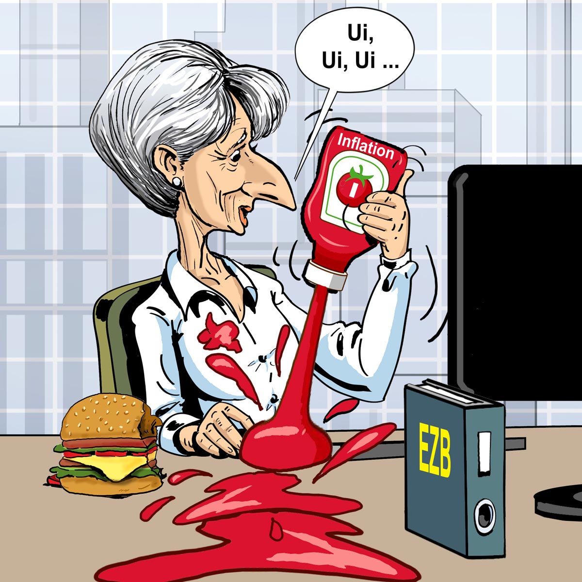 StiftungsfondsgedankenNo 5 - Frau Lagarde mit Ketchup