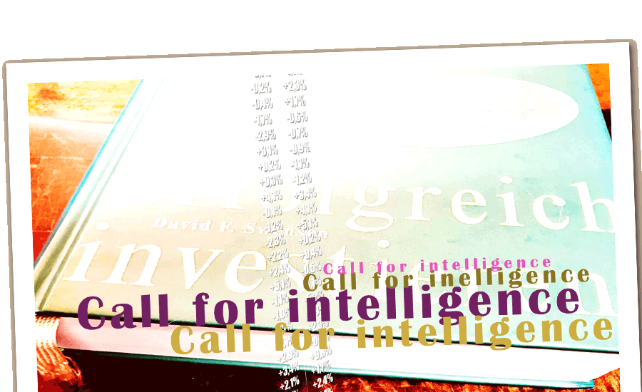 Investieren wie Swensen-Teaser: Call for Intelligence Investieren wie Swensen: Call for Intelligence