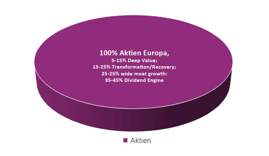 Ziel-Quoten der Asset Allocation: CT (LUX) EUROPEAN GROWTH & INCOME